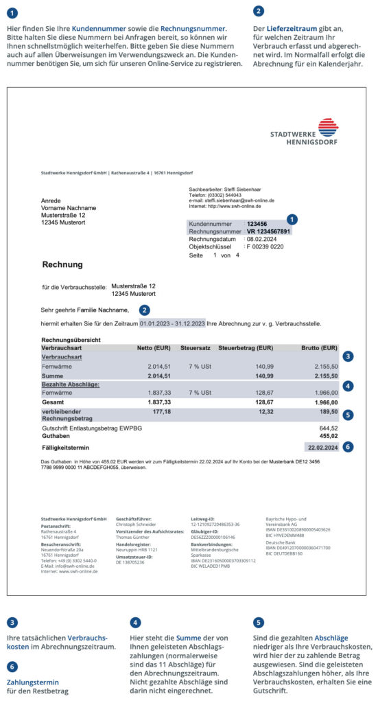 Rechnungserläuterung